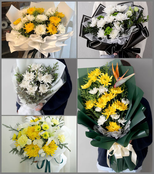 陕西渭南市临渭区龙背镇白事花束代送